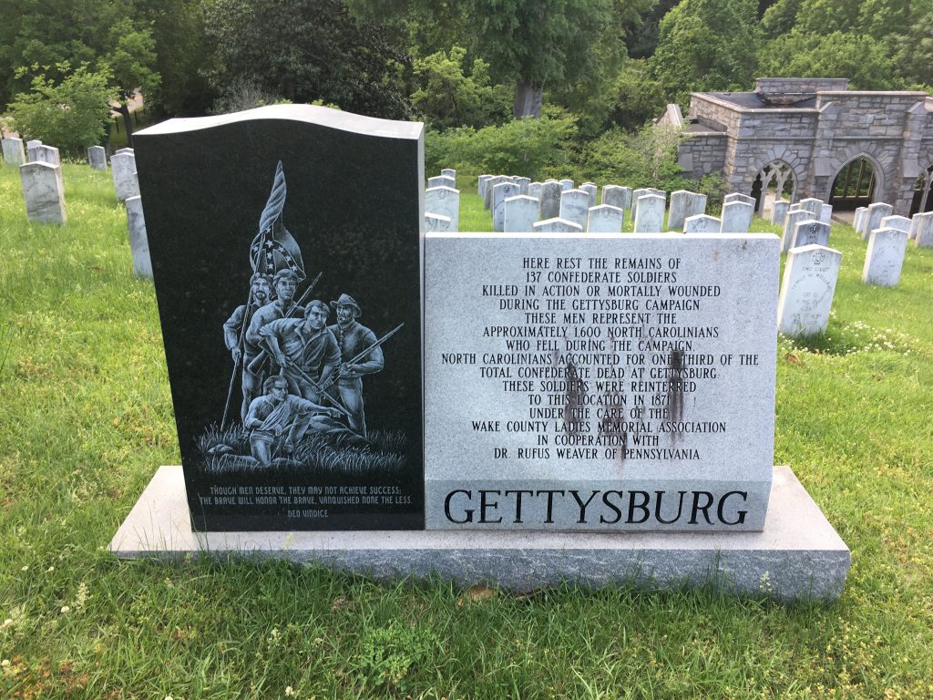 Marker for the mass grave of Gettysburg dead. - <i>Photo by the Author</i>