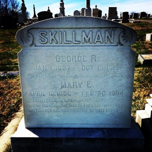 George R. Skillman's Grave in Mt. Olivet Cemetery