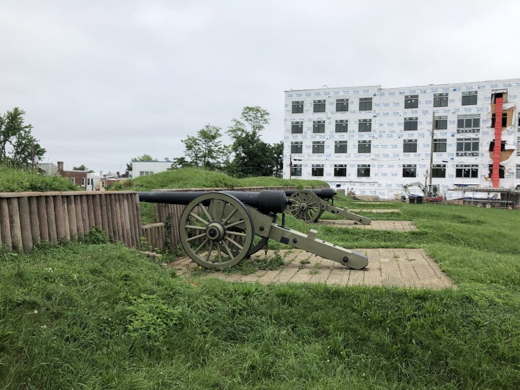 Only a small section of Fort Stevens has been preserved / reconstructed. Modern development continues. - <i>Photo by the Author</i>