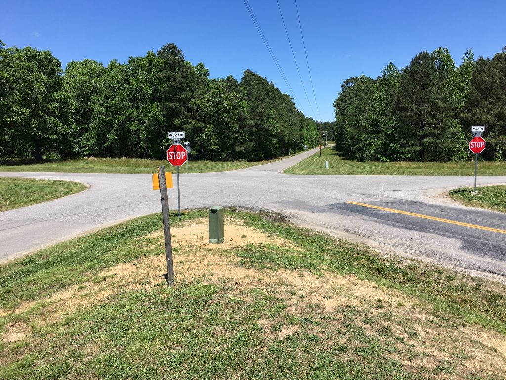 The famous Five Forks intersection. - <i>Photo by the Author</i>