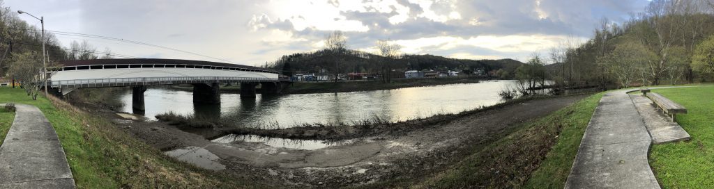 The view of the Tygart Valley River from Blue and Gray Park in Philippi. - <i>Photo by the Author</i>