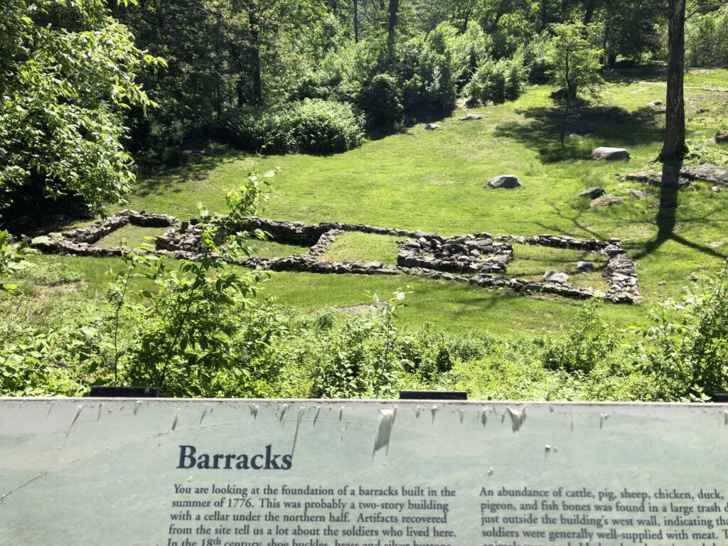 Ruins of a barracks that once housed soldiers at the fort. - <i>Photo by the author</i>