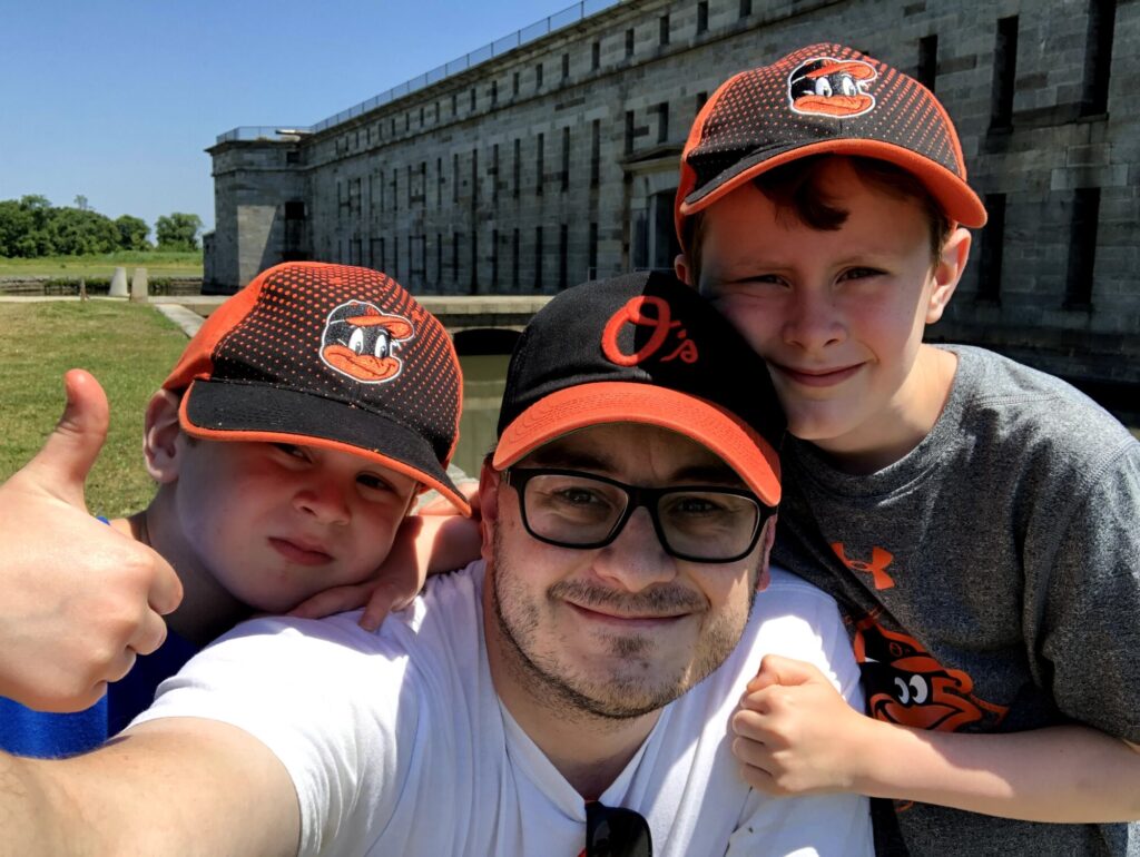 My crew at the sally port. - <i>Photo by the author</i>