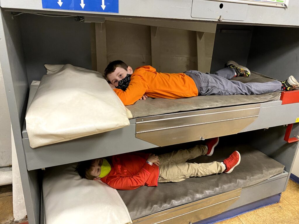 It's close quarters in the crew berthing area. - <i>Photo by the author</i>