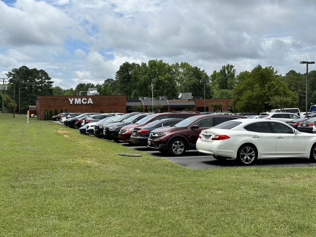 The wayside at the YMCA is the best spot left for the Battle of Chester Station. - <i>Photo by the author</i>