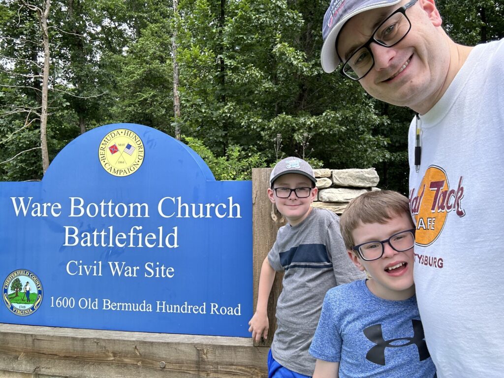 #SignSelfie at Ware Bottom Church! - <i>Photo by the author</i>