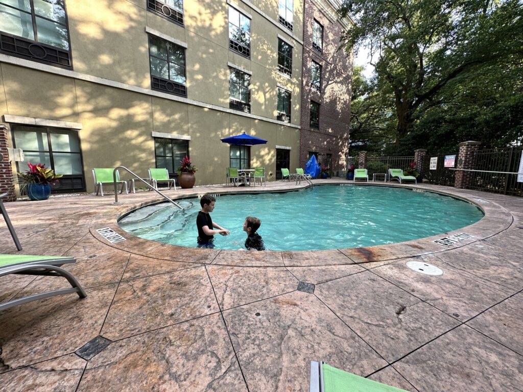 Chilling out in the hotel pool. - <i>Photo by the author</i>