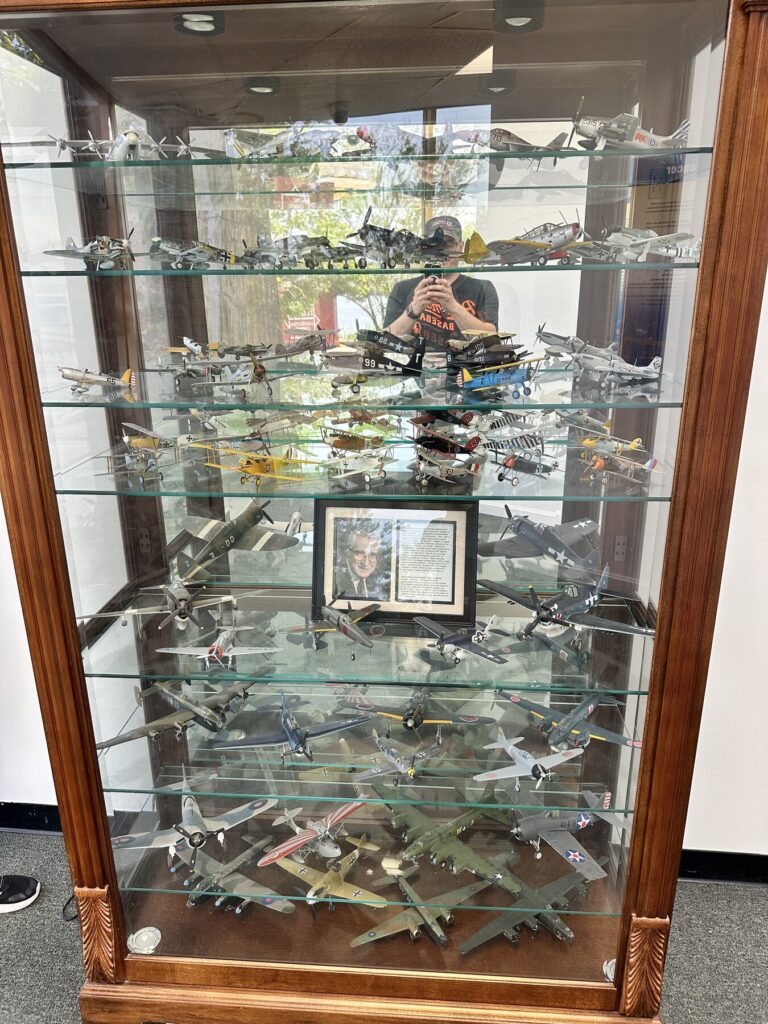 Just a few of the hundreds of aircraft models that have been donated to the museum. The boys LOVED these! - <i>Photo by the author</i>