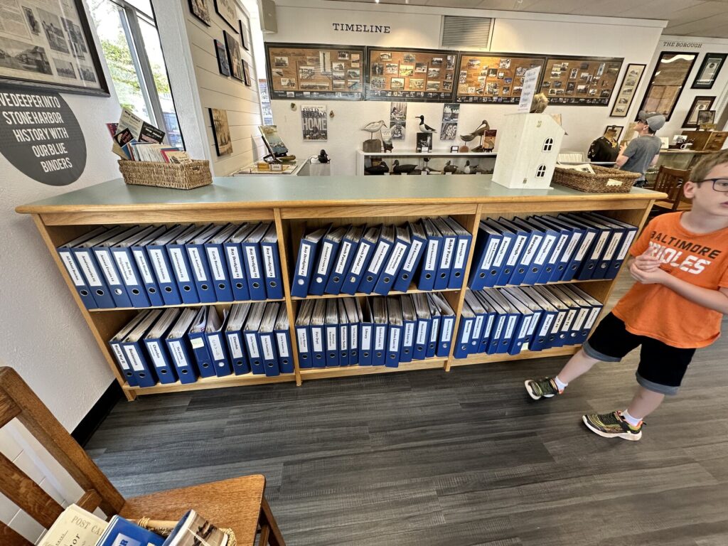 Binders full of materials make for a cool research library. - <i>Photo by the author</i>