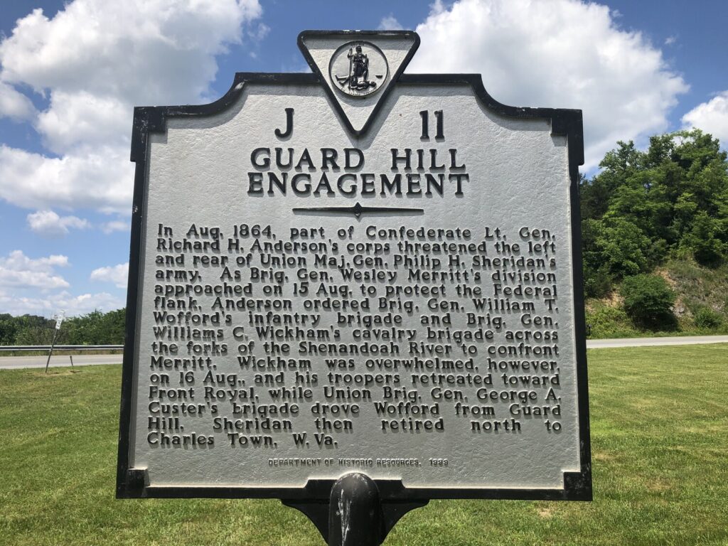 The marker to the battle along US-522. - <i>Photo by the author</i>