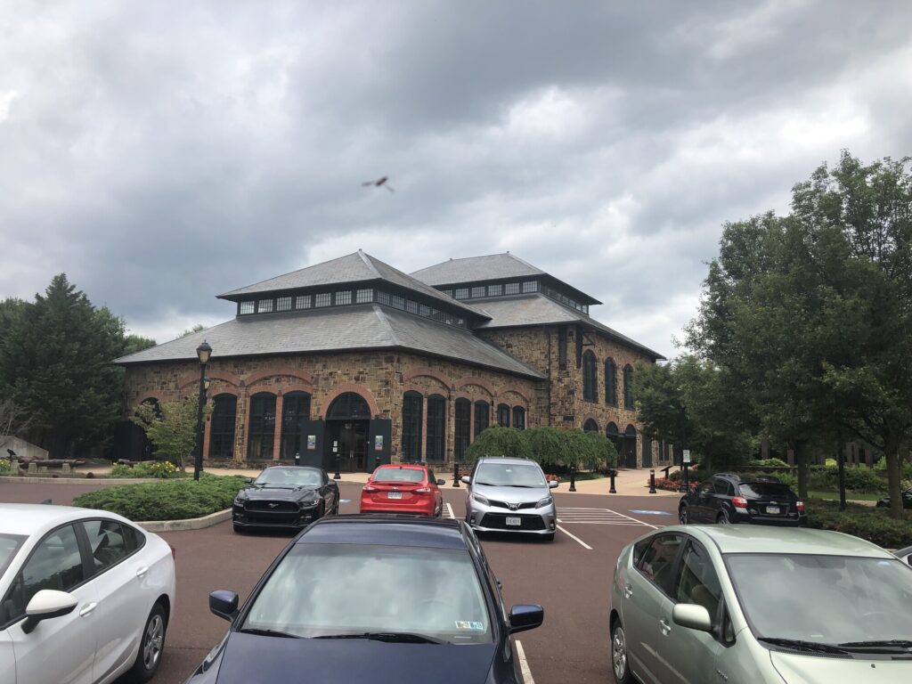 The 1882 Foundry Building has been preserved as an event venue. - <i>Photo by the author</i>