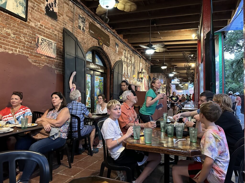 Cuban dinner near Mallory Square. - <i>Photo by the author</i>