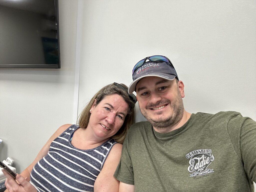 Waiting to board the plane. - <i>Photo by the author</i>