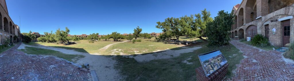 The view inside the fort from near the visitors center / gift shop. - <i>Photo by the author</i>