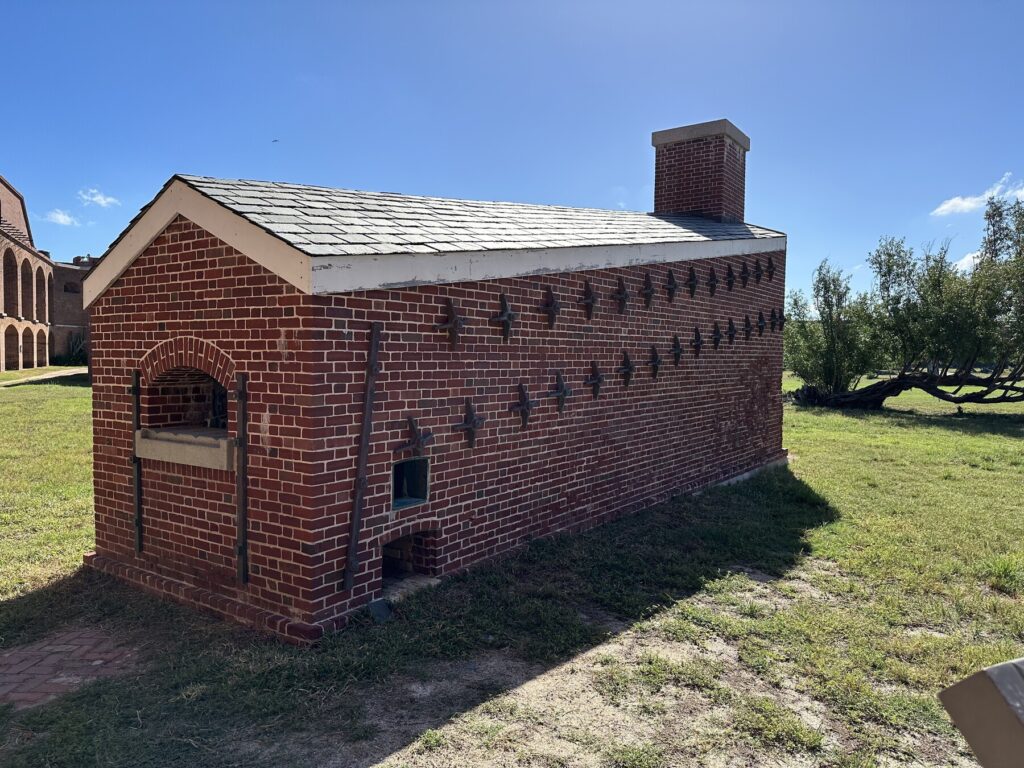 The restored hot shot furnace. - <i>Photo by the author</i>