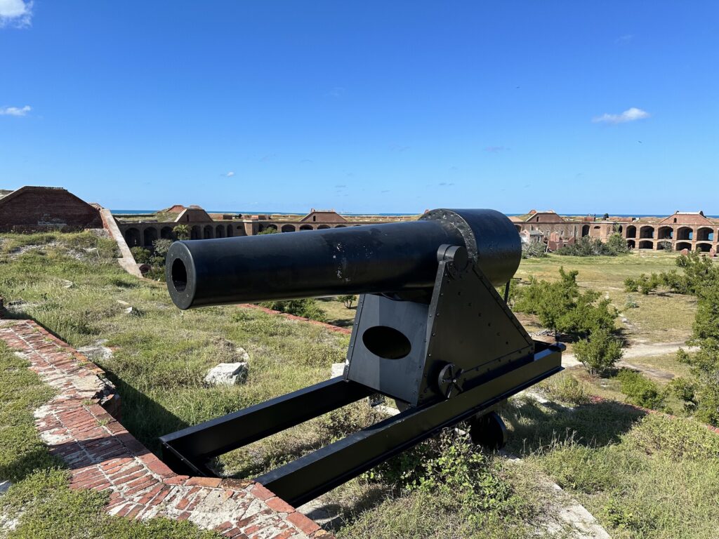 A large seacoast Parrott rifle. - <i>Photo by the author</i>