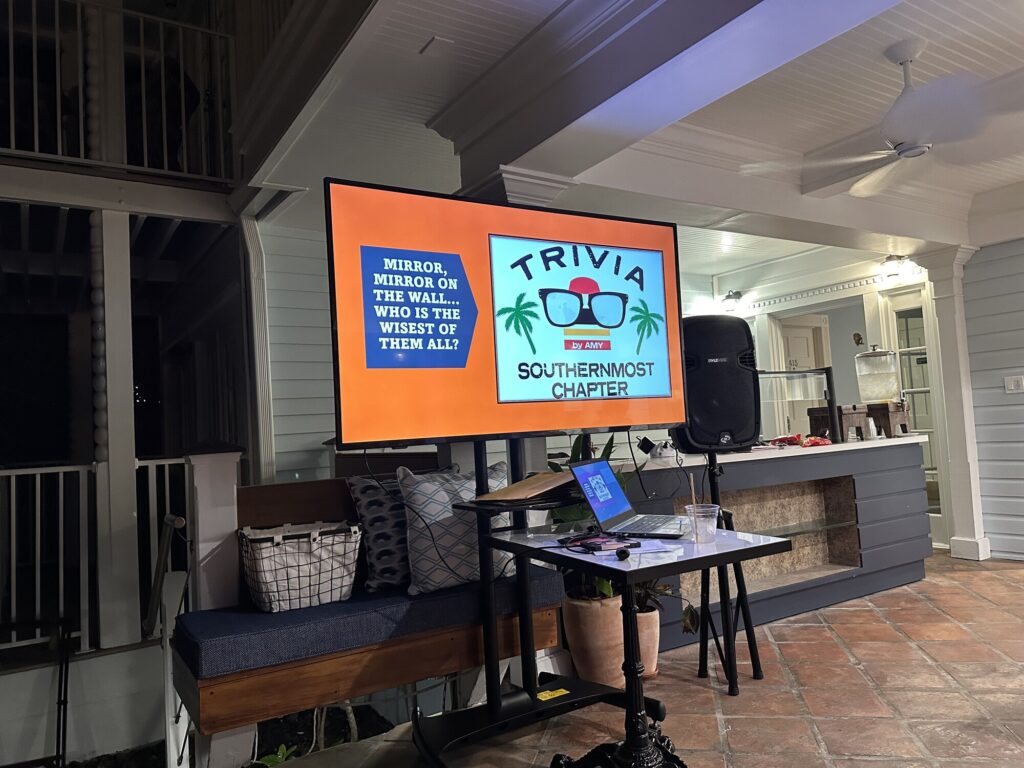 Trivia at the resort. - <i>Photo by the author</i>