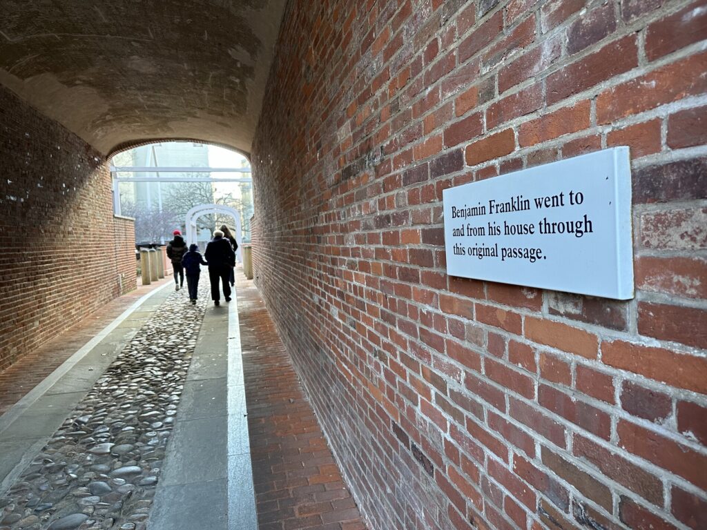 Literally walking in the footsteps of history. - <i>Photo by the author</i>