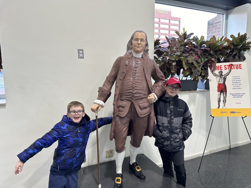 Posing with (maybe) our new favorite founder? - <i>Photo by the author</i>