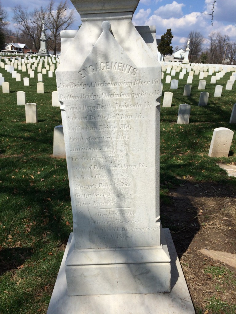 The Rear of James H. Rigby's Monument.