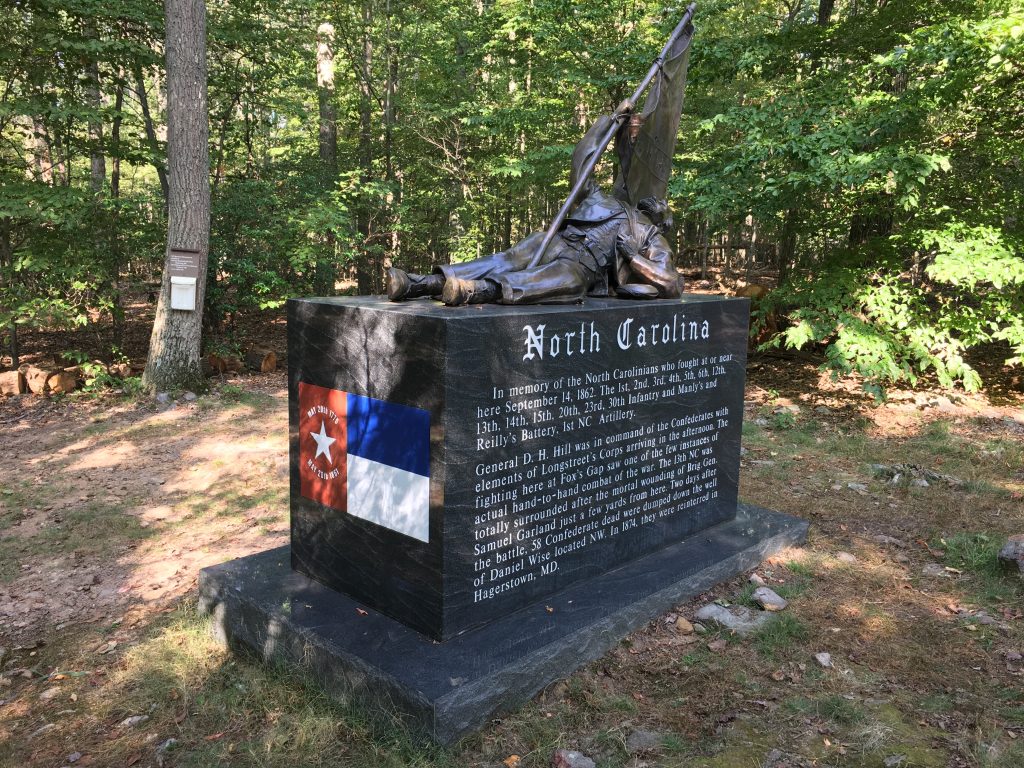 The North Carolina Monument on the South Mountain Battlefield. - <i srcset=