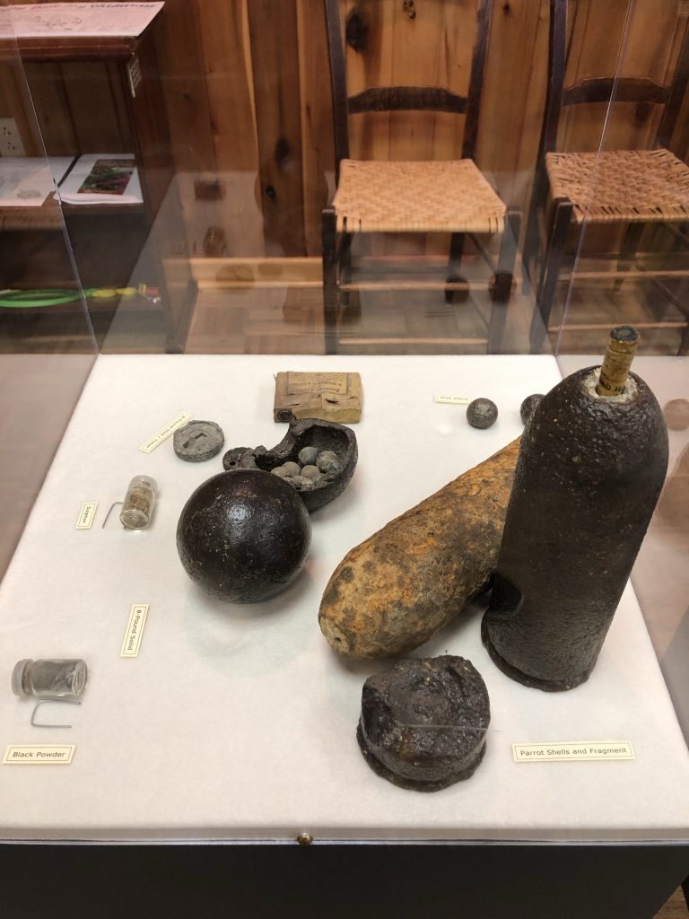 Some of the artifacts on display at the Greenbrier Ranger Station. - <i>Photo by the Author</i>