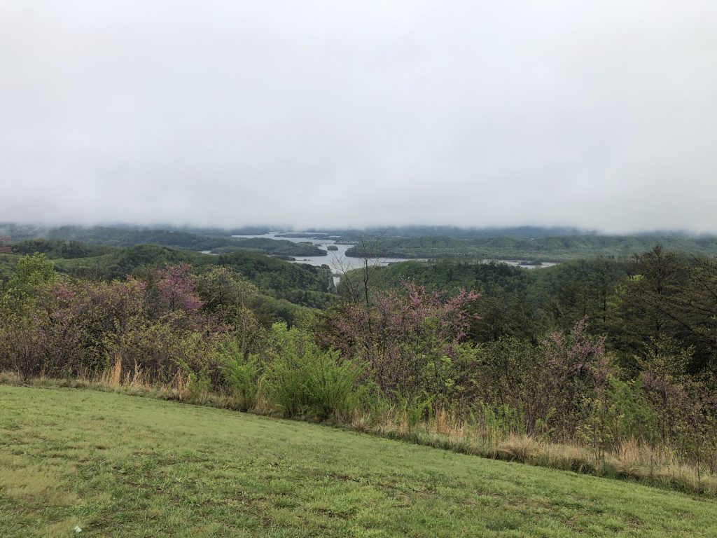 The Bean's Station battlefield is sadly now under the TVA's Cherokee Reservoir. A nearby overlook on Clinch Mountain offers a nice view of the area. - <i>Photo by the Author</i>