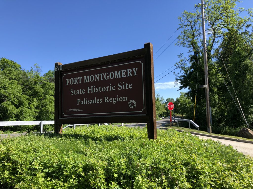 The sign at the entrance to Fort Montgomery State Historic Site. - <i>Photo by the author</i>