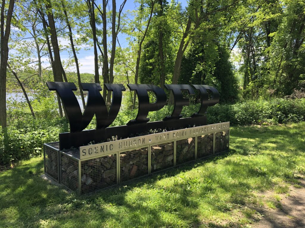 The sign at the entrance to the "West Point Foundry Preserve" - <i>Photo by the author</i>