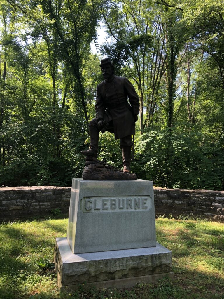 Patrick Cleburne is the Confederate hero of the battle. - <i>Photo by the author</i>