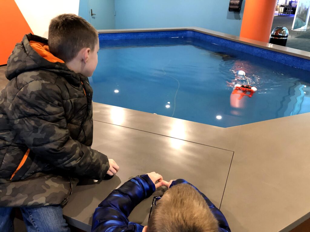 This remote-control submersible was a hit with my guys. - <i>Photo by the author</i>