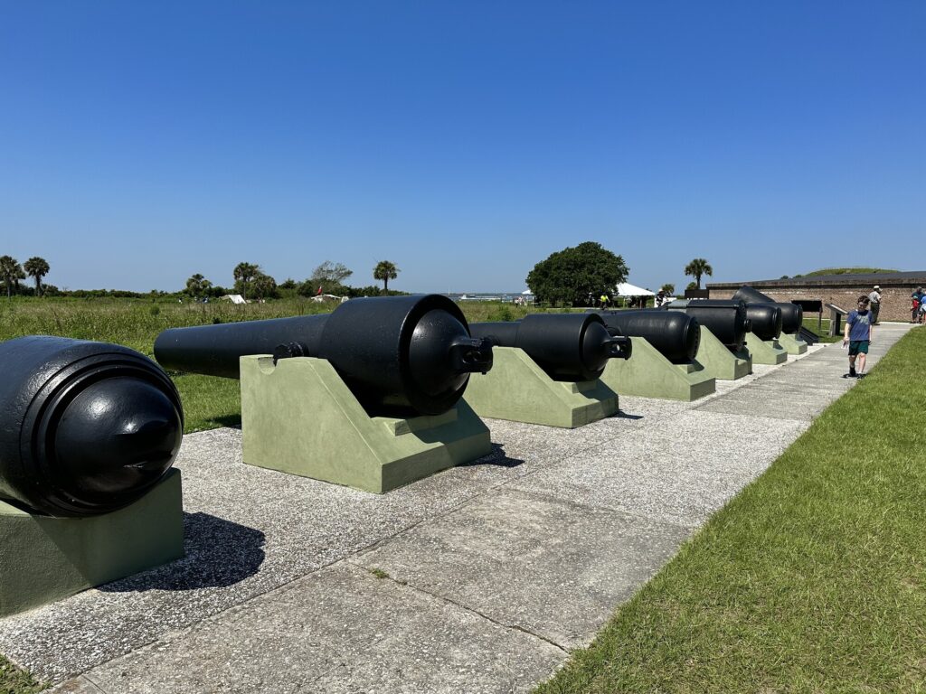 Cannon Row outside the fort. Arillery nerd heaven! - <i>Photo by the author</i>