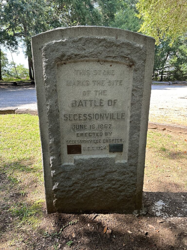 One of the markers at the Fort Lamar site. - <i>Photo by the author</i>