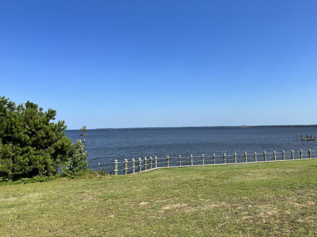 The Battle of Albemarle Sound took place out in these waters. - <i>Photo by the author</i>