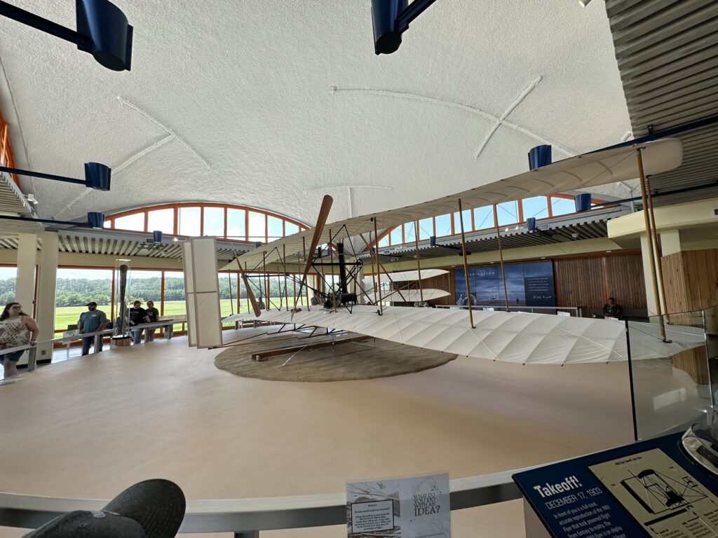 The reproduction 1903 Wright Flyer. - <i>Photo by the author</i>