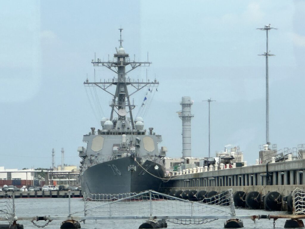 The USS <i>Porter</i> at Norfolk. - <i>Photo by the author</i>