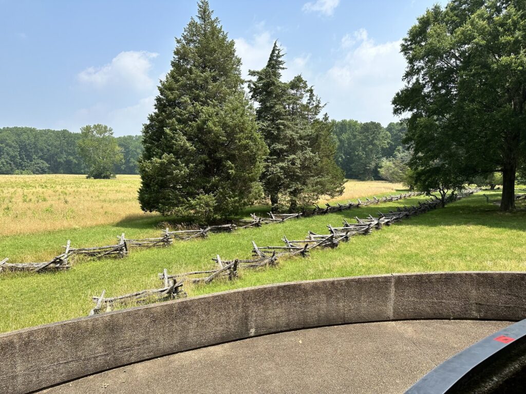Looking over the field where the surrender took place. - <i>Photo by the author</i>