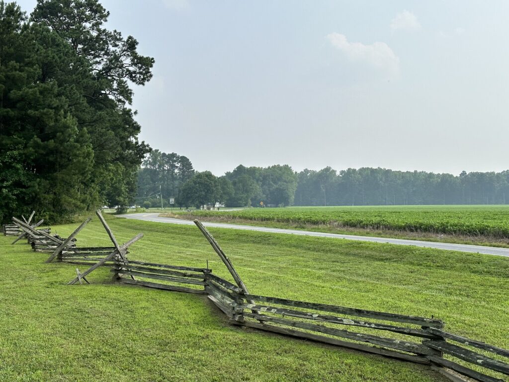 The Confederates approached the Battle of Eltham's Landing along this road. - <i>Photo by the author</i>