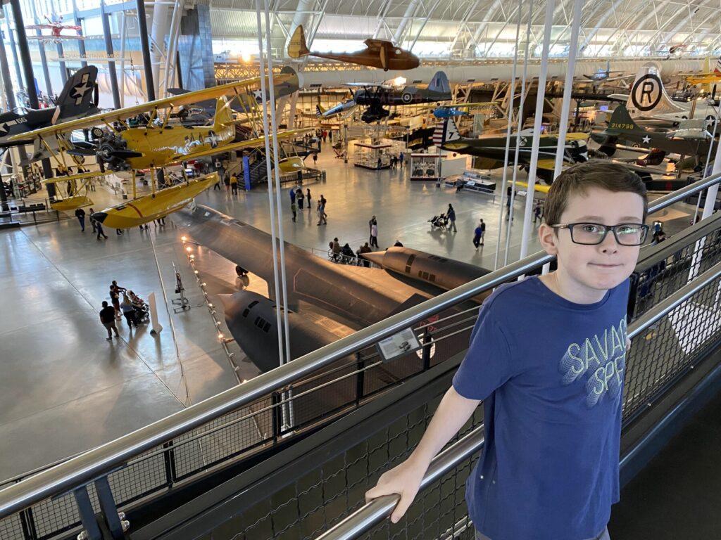 I really like this shot of John overlooking the main floor of the museum. - <i>Photo by the author</i>