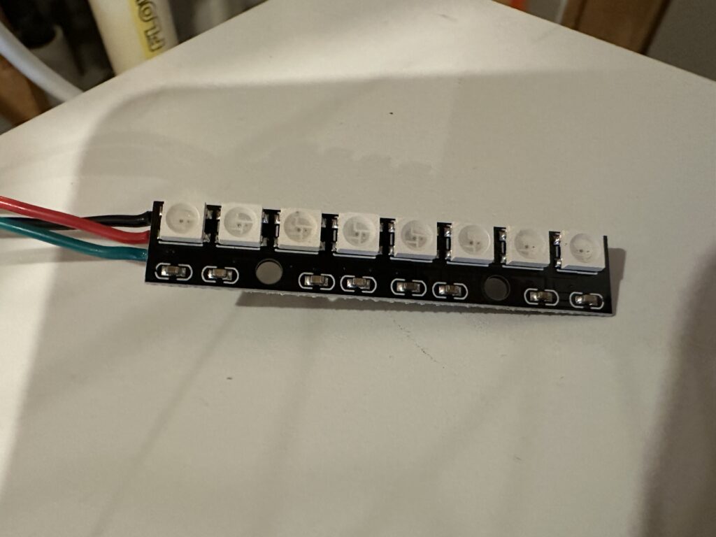 The cool RGB LED array we were able to use in the project.